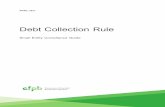Debt Collection Rule...5 SMALL ENTITY COMPLIANCE GUIDE: DEBT COLLECTION RULE v1.0 1. Introduction In 1977, Congress passed the Fair Debt Collection Practices Act (FDCPA) to eliminate