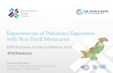 Experiences of Pakistani Exporters with Non-Tariff Measures › media › 12202 › itc_ntm...Exporters in Pakistan Yarn Fresh food and raw agro-based products, 7% Processed food and