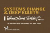 SYSTEMS CHANGE & DEEP EQUITY...piece from one of the authors on the relationship between these two themes plus “inner work:” “Waking Up To All of Ourselves: Inner Work, Social