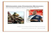 MANAGING AND CHANGING BEHAVIOR Firefighter Injuries Grant... · 2018. 10. 11. · MANAGING AND CHANGING BEHAVIOR: SECTION 1 DECREASING FIREFIGHTER STRAIN AND SPRAIN INJURIES EXECUTIVE