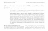  · 2011. 10. 5. · 254 Vereshchagin & Baryshnikov: The "Mammothfauna" • ANN. ZOOL. FENNICI vol. 28 biological productivity of Pleistocene tundra- steppes, resulting from the presence