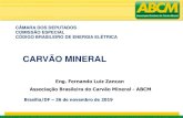 CARVÃO MINERAL · Associação Brasileira do Carvão Mineral 2014-2015 Start of activities regarding synthesis of sorbents for CO 2 capture: zeolites from coal ashes and solid amine