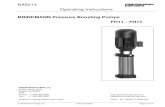 BRINKMANN Pressure Boosting Pumps FH11anteros.brinkmannpumps.de/.../base/ba6214_fh11...fh14.pdf · 2020. 3. 11. · DIN IEC 34 and EN 60034 (protection degree IP 55). BA6214 Edition