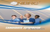 CANDIDATE ANDBOOK & Application - AMP · 2015. 9. 1. · 2 The NBRC The National Board for Respiratory Care, Inc . (NBRC) is a voluntary health certifying board created in 1960 to