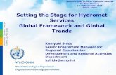 Setting the Stage for Hydromet Services Global Framework ......Solar, wind & hydro use Climate resilience Big data, innovations DRR, Adaptation, carbon & climate monitoring Sea level