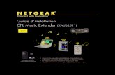 Powerline Music Extender (XAUB2511) Installation Guide...La musique est automatiquement transmise à vos haut-parleurs distants via l'adaptateur XAU2511. Pour les périphériques Android