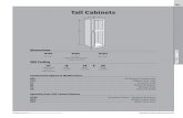 Tall CabinetsConstruction Options (See page 51): Available for selected SKUsff″ff TALL ABINETS 146 Utility cabinets range in size from 12″ to 36″ wide, 84″ to 96″ high and