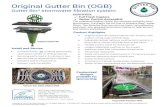 Original Gutter Bin (OGB) · 2020. 9. 29. · installed view ogb shown with access grate closed, locked open, and lifted original grating may also be used optional gutter bin (ogb)