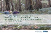 Underpinnings of fire management for biodiversity …...Underpinnings of fire management for biodiversity conservation in reserves Fire and adaptive management report no. 73A. Malcolm