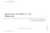 Konftel IP DECT 10 Manual...Konftel IP DECT 10 User Guide The contents of this document are provided in connection with Konfel products. Konftel makes no representations with respect