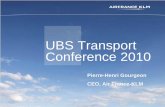 UBS Transport Conference 2010 - Air France KLM · 2014. 12. 3. · 4 ÉRevenues €5.7bn €5.2bn ÉEBITDAR €484m €112m ÉOperating result -€132m -€496m excluding impact of