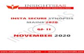 SIMPLIFYING IAS EXAM PREPARATION · 2020. 12. 17. · IA INSTA SECURE SYNOPSIS MAINS 2020 NOVEMBER 2020 INSIGHTSIAS SIMPLIFYING IAS EXAM PREPARATION GS- 1I  |