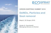 DeNOx, Particles and Soot removal - Naples Shipping Week · 2016. 7. 7. · GREEN SHIPPING SUMMIT 2016 DeNOx, Particles and Soot removal Napoli, 30 Giugno 2016 Guido G. Ceccherelli
