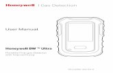 BW™ Ultra Manual - Honeywell · 2020. 9. 7. · Honeywell BW ™ Ultra User Manual a eteton Portable Five-gas Detector with Internal Pump 50122982-265 EN-A. BW Technologies by Honeywell