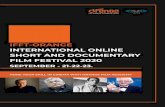 IFFT-ORANGE INTERNATIONAL ONLINE SHORT AND …orangefilmacademy.com/wp-content/uploads/2020/09/E-BOOK-FINA… · SCHEDULE IFFT-ORANGE INTERNATIONAL ONLINE SHORT AND DOCUMENTARY FILM