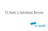 TV Asahi‘s Hybridcast Service · 3.System overview ROUTER (Wireless LAN) ROUTER Internet Smartphone Application server group Hybridcast TV Home network TV Asahi network Broadcasting