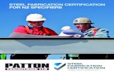 STEEL FABRICATION CERTIFICATION FOR NZ SPECIFIERSpatton.co.nz/wp-content/uploads/2017/06/SCNZ_Specifier.pdfThe technical foundation for SFC is AS/NZS 5131 (Structural Steelwork –