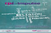 -Impulse 3 17€¦ · Beiträge zur Religionspädagogik aus EKKW und EKHN-Impulse 3 17 Religion gemeinsam lernen Kooperation im Religionsunterricht