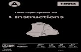 Thule Rapid System 754 Instructions · 2017. 9. 12. · C.20150501 501-7673-05 Complies with ISO norm THULE WingBar THULE SlideBar THULE ProBar THULE SquareBar A. 2 501-7673-05 e.com