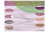 Knitting Cast-Ons & B Demystified - Interweave...Knitting Cast-Ons & B Demystified Cast-Ons & mðllOffs Demystified Standard Bind-Off Most used bind-off. Don't pull your stitches too