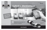 Cylindre électronique - Burg-Wächter DE · 2017. 4. 7. · fr Guide de montage et mode d'emploi BURG-WÄCHTER KG Altenhofer Weg 15 58300 Wetter Germany Cylindre électronique ENTRY