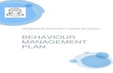BEHAVIOUR MANAGEMENT PLAN - dongaradhs.wa.edu.au...Support the principles of the Dongara DHS behaviour management approach. Promote a positive school environment. Provide collegial