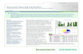 Teamcenter Reporting & Analytics Fact Sheet · 2009. 6. 4. · factsheet Teamcenter Features Scalable,pureweb-basedopen architecture Webbrowserclient Platformanddatabase independence