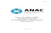 GUIA DE DIRECCIONES DE LA ADMINISTRACION ......ANAC: contiene las direcciones asignadas a las autoridades y dependencias de la ANAC, hasta el nivel jefe de departamento. ADMINISTRACIÓN