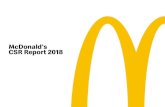 McDonald s CSR Report 20182018年10月10日、第4回「食の安全・品 質サミット」 を開催。「フードセーフティカ ルチャーの進化と最高品質の追求」をテーマ