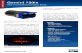 Gemini 720is - Real-time Multibeam Imaging Sonar · 2020. 1. 20. · Gemini 720is Real-time Multibeam Imaging Sonar With a 120° field of view and a fast update rate of 30Hz, the