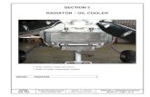 SECTION 2 RADIATOR / OIL COOLER · 2015. 6. 3. · the Vibro Stops in the front flange, distance between centers is 151mm (Check with radiator). Drill one 5.9mm hole (for Vibro Stop