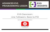 ADVANCED EV3 PROGRAMMING LESSON EV3 Classroom ...Line Followers: Basic to PID By Sanjay and Arvind Seshan ìEvaluate and compare different line followers ìPrerequisites: Complete