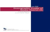 Demographic Profile of Senate District 25 · 2020. 6. 3. · Demographic Profile of Senate District 25 June 2020 Prepared by the Strategic Initiatives Group Jerry Howe, Manager Joseph