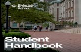 Student Handbook · Grading 13 Grading Curve 14 Core Grade Distribution 14 Elective Grade Distribution 14 ... every effort is made to inform students before any change is implemented.