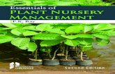 all book plant nursery management · The book is a simple and practical guide to nursery management and focuses light on all elements of nursery management e.g. type of nursery, developing