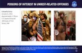 PERSONS OF INTEREST IN UNREST-RELATED OFFENSES€¦ · 1/7/2021  · PERSONS OF INTEREST IN UNREST-RELATED OFFENSES Unlawful Entry. January 6, 2021. Approximately 1:30 pm. U.S Capitol