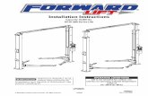 Installation Instructions - Forward Lift...4 2. Latch Cable Guides: Install the latch cable conduit guide brackets to column using (1) 1/4”-20NC x 1” HHCS and 1/4”-20NC Flanged