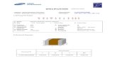 SPECIFICATION Electro-Mechanics...SPECIFICATION (Reference sheet) · CL32A476KOJNNNESupplier : Samsung electro-mechanics · Samsung P/N : · Product : Multi-layer Ceramic Capacitor