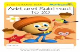 YEAR 1 STUDENT BOOK Add and Subtract to 20 ... Add and Subtract to 20 • Year 1 v © Blake eLearningIn this book The Mathseeds program teaches children the core maths and problem