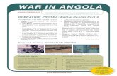 WAR IN ANGOLA · 2011. 9. 2. · Fapla po-sition at 14h50. One Ratel detonated a landmine and lost a wheel. There were no casualties from the ex-plosion, and the Ratel continued with