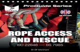 ROPE ACCESS AND RESCUEr Should comply with EN 795 Type A, and CEN/TS 16415 when rated for more than one-person loads. J Not legally PPE so no UK/CE Marking. r Rated MBS >12kN. (SWL