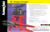 9 Ergo Crimp - Test Equipment Depot · 2018. 12. 10. · RG-214, LMR400 .429 / .100 / .080 16511C / 17061C RG-59/62, 734, 735, Hex HDTV, True 75 Ohm RG-6 .311 / .256 / .200 / BNC,