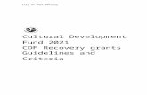 2007/08 Cultural Development Fund  · Web viewCity of Port Phillip. Cultural Development Fund - Recovery grants 2021– Guidelines and Criteria13 of 13