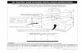30 ELECTRIC SLIDE-IN RANGE INSTALLATION INSTRUCTIONSmanuals.frigidaire.com/prodinfo_pdf/Lassomption/... · 2013. 2. 26. · Install base cabinets 30" (76.2 cm) apart. Make sure they
