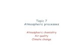 Topic 7 Atmospheric processes - Princeton University...Temperature and pressure variations in the atmosphere Heating by exothermic photochemical reactions Convective heating from surface.