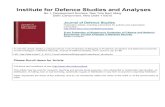 Institute for Defence Studies and Analyses · 2014. 3. 28. · 58 Journal of Defence Studies far-reaching ramifications and maritime security deficiencies tend to propagate into the