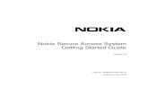 Nokia Secure Access System Getting Started Guide · “Nokia Secure Access System Requirements” on page 13 “Nokia Network Voyager” on page 16 “Nokia Secure Access System Gateway