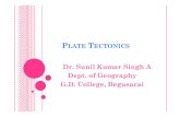Dr. Sunil Kumar Singh A Dept. of Geography G.D. College ...gdcollegebegusarai.com/course_materials/hindi/Plate tectonics.pdf · Dr. Sunil Kumar Singh A Dept. of Geography G.D. College,
