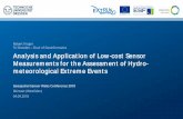 Analysis and Application of Low -cost Sensor Measurements for … · 2018. 9. 10. · EXTRUSO Project (Extreme events in small and medium sized catchments) Motivation . Spitzkunnersdorf