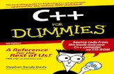 C++ for Dummies - karadev.net+ For DUMMIES.pdf · 2017. 7. 30. · 01 568523 FM.qxd 4/5/04 2:00 PM Page iii About the Author Stephen R. Davis lives with his wife and son near Dallas,